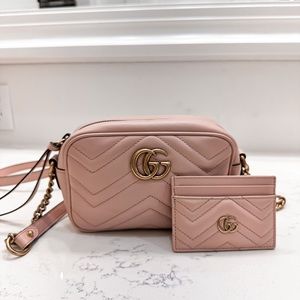 Gucci Marmont Mini Camera Case With Matching Card… - image 1